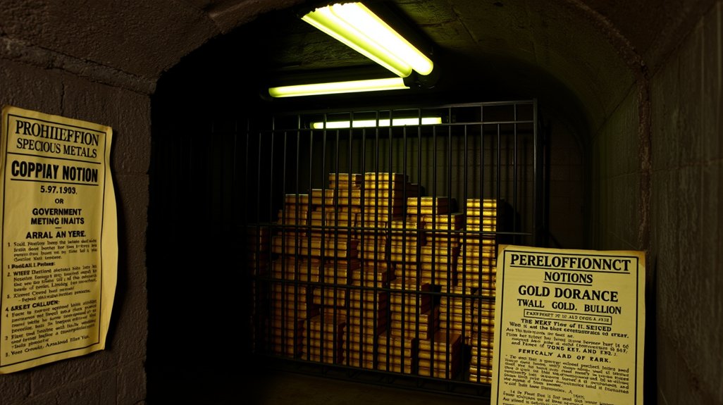 gold ownership prohibition era