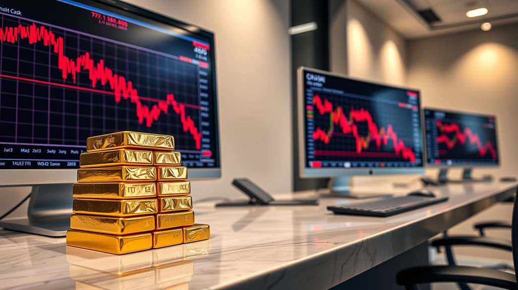 paper driven gold fluctuations