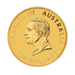 Obverse 1 troy ounce gold Kangaroo coin