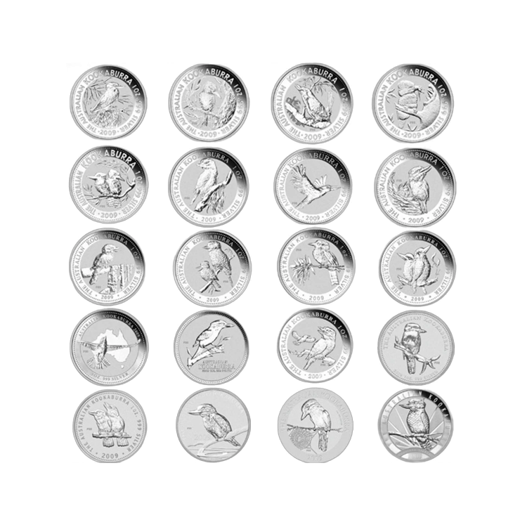 20 oz Kookaburra Silver Coin 2009 back