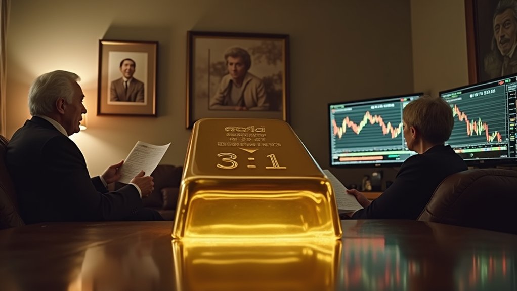 gold beats stocks significantly